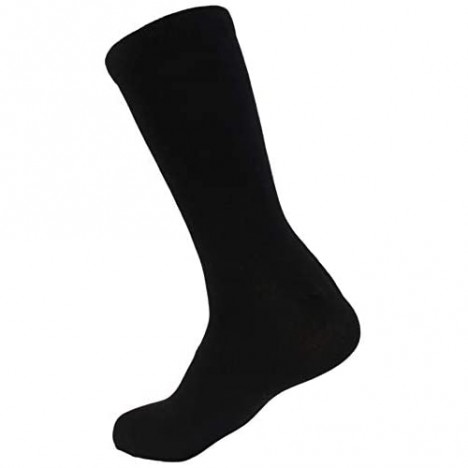 RBR Silver Infused Athletic and Dress Crew Socks - Moisture Wicking Anti Smell Socks (3 Pairs)