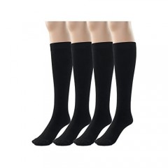 Silky Toes Modal Mens Knee High Socks 2 or 4 Pk Long Over the Calf Dress or Work Socks
