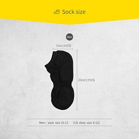 SOX TOWN Men's No Show Socks with Moisture Wicking Performance Cushion Running Low Cut 6 Pairs
