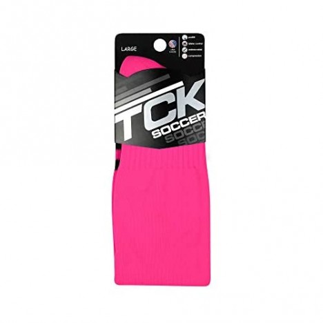 TCK Soccer Socks with Stripes- for Boys or Girls- Men or Women - Extra Cross-Stretch for Shin Guards