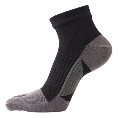 Toe Socks Five Finger Socks Mini Crew Athletic Running Socks for Men [5-Pack]
