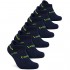 TSLA Men's 6-Pairs Athletic No Show Shock Grip Socks Cushioned Comfort w Mesh