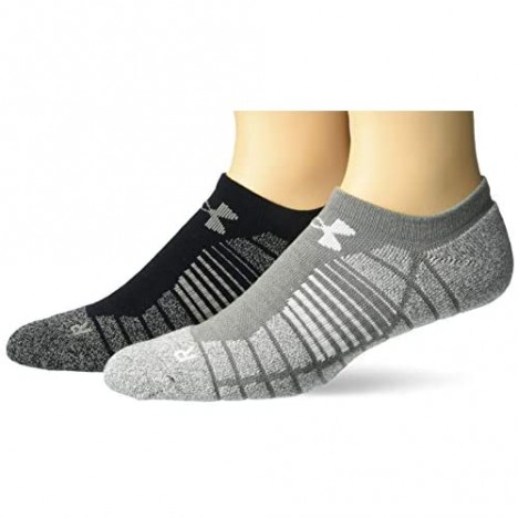 Under Armour unisex-adult Golf Elevated Performance No Show Socks 2-pairs