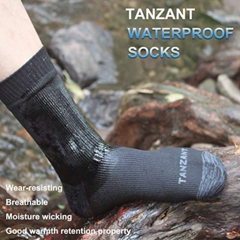 Waterproof Socks Tanzant Breathable men's hiking waterproof socks for men cycling kayaking Skiing Trekking