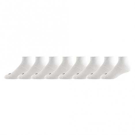 Wilson Men's Dri-tech Moisture Control Athletic Low Cut Socks Multipack White 6-12