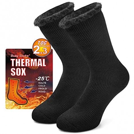 Winter Warm Thermal Socks for Men Women Busy Socks Extra Thick Insulated Boot Heated Crew Socks For Extreme Cold Weather