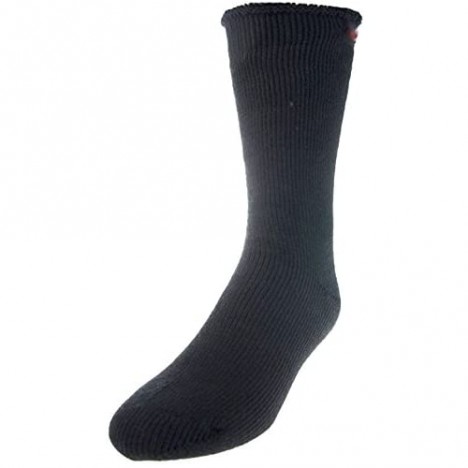 3 Pair Mens Black Heat Zone Heated Socks Thermal Insulated Boot Socks 100% Thermal Warmth Black 10-13 USA