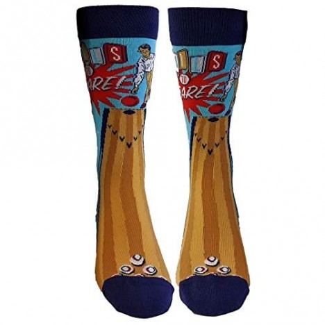 Balls To Spare Socks Funny Bowling Humor Sports Novelty Graphic Footwear