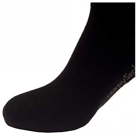 BambooMN Men's Rayon From Bamboo Fiber Thin with Thick Comfort Sole Socks - 4 Pairs
