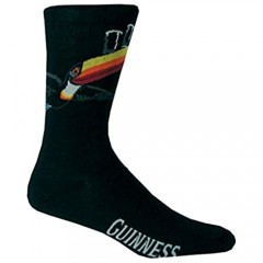 Black Guinness Socks With Flying Toucan and Guinness Print