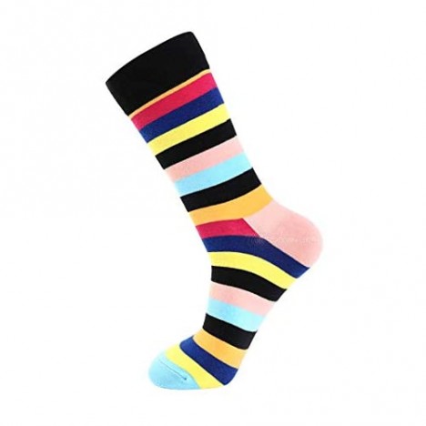 Crazy Socks for Men Witty Socks Goofy Socks Men Colorful Socks 4-10 Pack