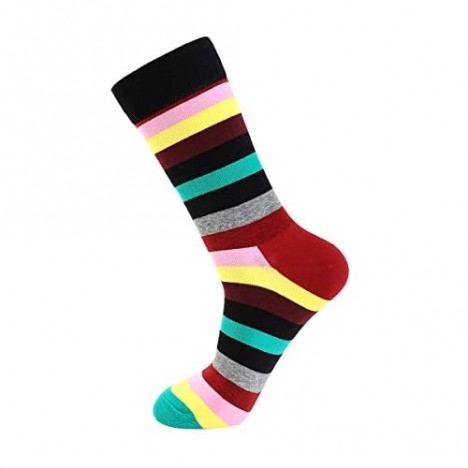 Crazy Socks for Men Witty Socks Goofy Socks Men Colorful Socks 4-10 Pack