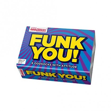 Funk You - Box of 6 Oddsocks - by United Oddsocks UK 6-11