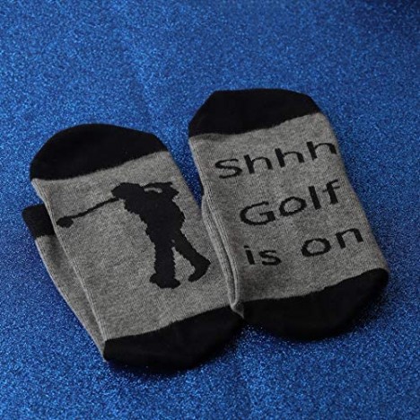 Golf Gift Socks for Fathers Day Dad Gift Golf Father Socks Best Daddy by Par Socks (Golf is on Socks Set)