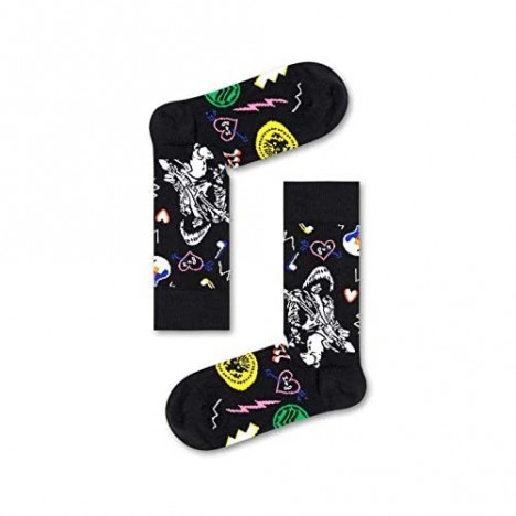 Happy Socks for Men and Women 1 Pair | Colorful Fun Unique Music & Song Themed Printed Patterns | Premium Cotton Sock