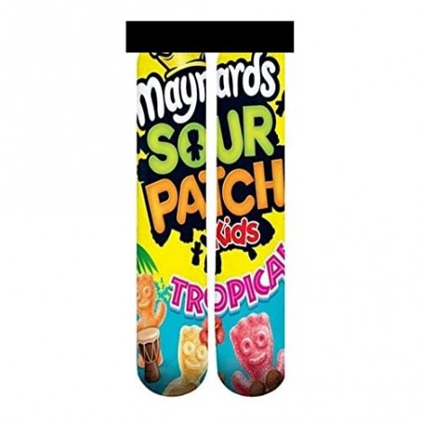 Kids Teens and Adult Socks Mid Crew 3D Printed Fits Men Women Boys Girls Youth Children Funny Novelty Animal Food Over 70 Designs (Teen/Adult (Fits Shoes Sizes 5-12) Sour Patch Kids)