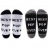 LEVLO Pop Gift Best Pop Ever Socks Father's Day Gift for Dad Uncle Grandpa Mens Birthday Gift