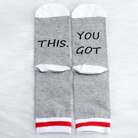 MBMSO 2 Pairs You Got This Gifts Socks Inspirational Socks Encouragement Gifts Motivational Gifts