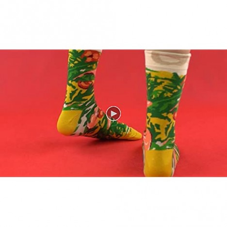 PIZZA SOCKS BOX Italian 4 pairs Cotton Socks Made In Europe Unisex Funny Gift!