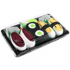 Rainbow Socks - Men's Women's - Sushi Socks Box Tamago Cucumber Maki Tuna - 3 Pairs