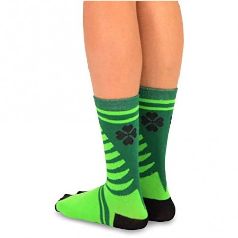 TeeHee St. Patricks Day Woman and Man Couple Cotton Crew Multi Pair Pack