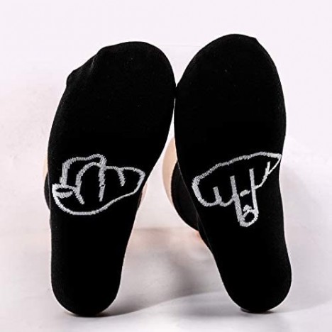 TSOTMO 2 Pairs Novelty Socks Fuck off socks Funny Socks Middle Finger Gift Fathers Day gift