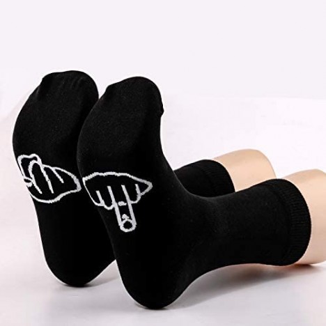 TSOTMO 2 Pairs Novelty Socks Fuck off socks Funny Socks Middle Finger Gift Fathers Day gift