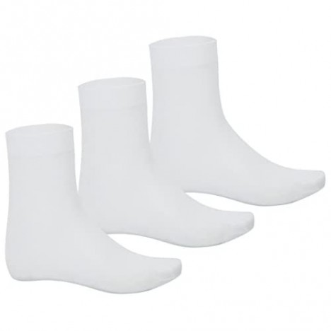 YiZYiF 3 Pack Summer Men's Ultra thin Breathable Silk Dress Mid-Calf Socks