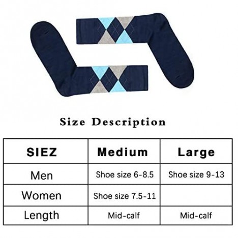 7DayOtter Modal Odor Resistant Dress Socks for Men Cotton Business Crew Socks Patterned Dress Socks Funny