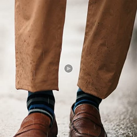 7DayOtter Modal Odor Resistant Dress Socks for Men Cotton Business Crew Socks Patterned Dress Socks Funny