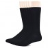 Yomandamor 5 Pairs Men's Bamboo Crew Dress Socks with Arch Support and Seamless Toe