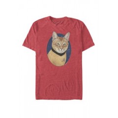 Cat Captain Kirk Short Sleeve T-Shirt