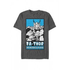 FaThor Mightiest of Dads Retro Poster Short Sleeve Graphic T-Shirt