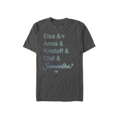 Frozen And Samantha Short Sleeve Graphic T-Shirt