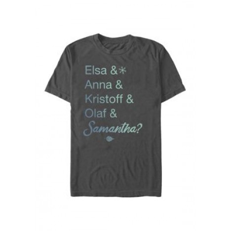 Frozen And Samantha Short Sleeve Graphic T-Shirt