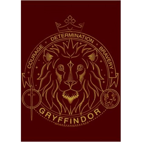 Harry Potter Gryffindor Line Art Symbol Graphic T-Shirt