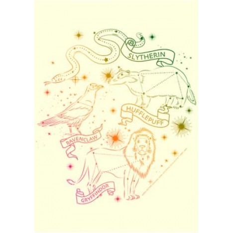 Harry Potter House Constellations Graphic T-Shirt