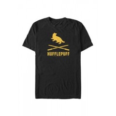 Harry Potter Hufflepuff Icons Crossed Wands Graphic T-Shirt