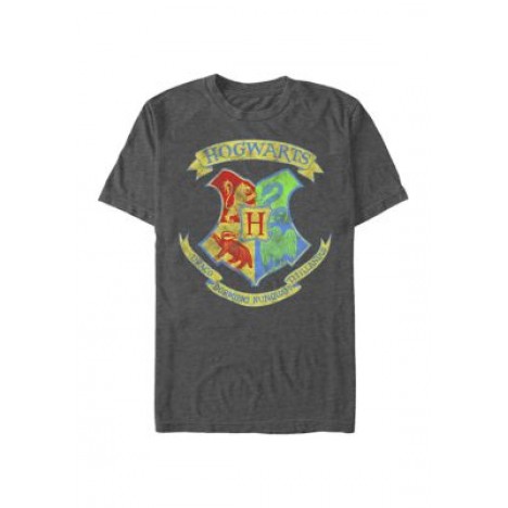 Harry Potter Neon Crest Graphic T-Shirt