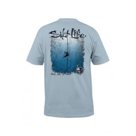 Hook Line and Sinker Fade Short Sleeve Graphic Tee