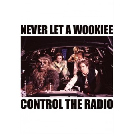 No Wookie Radio Graphic T-Shirt
