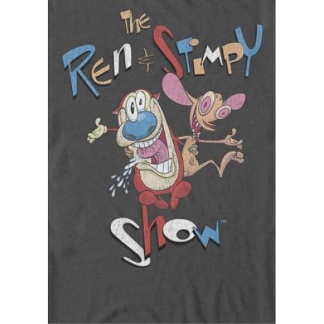Ren And Stimpy Vintage Title Poster Short-Sleeve T-Shirt