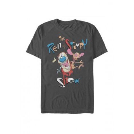Ren And Stimpy Vintage Title Poster Short-Sleeve T-Shirt