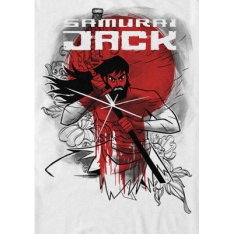 Samurai Jack Wounded Warrior Fights Again Short Sleeve Graphic T-Shirt