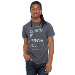 Short Sleeve Black is Powerful Graphic T-Shirt