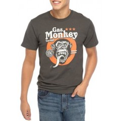Short Sleeve Vintage Gas Monkey Graphic T-Shirt