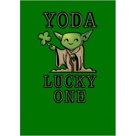 Star Wars Yoda So Lucky Graphic Short Sleeve T-Shirt