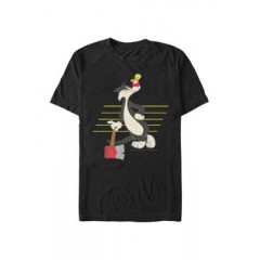 Sylvester and Tweety Graphic Short Sleeve T-Shirt