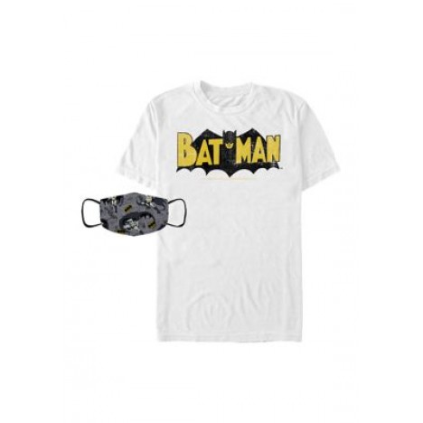 Batman Comic Combo Graphic T-Shirt and Mask