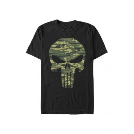 Marvel Punisher Camo Skull T-Shirt